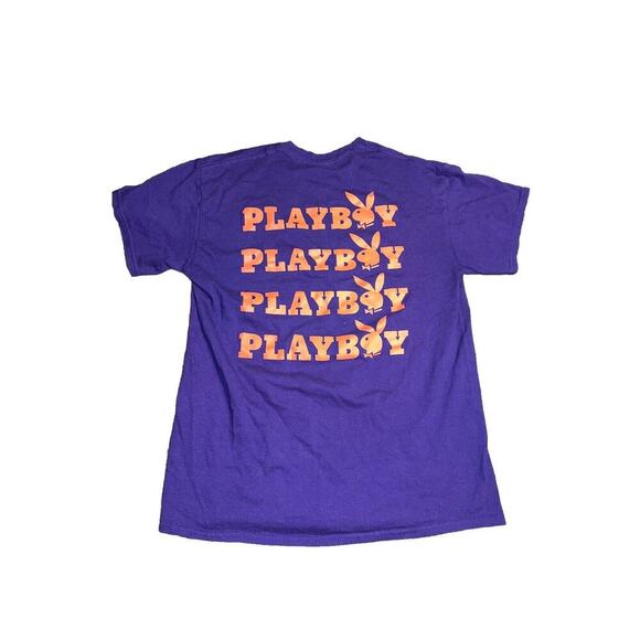 Playboy T-Shirt Men Medium Graphic Print Logo Purple - Picture 2 of 5